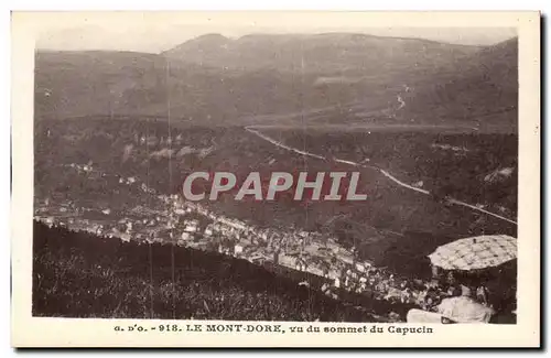 Ansichtskarte AK Auvergne Le Mont Dore Vu du sommet du Capucin