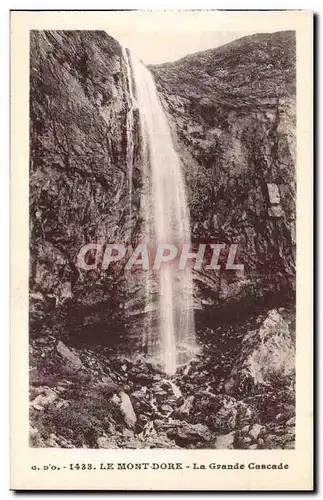 Ansichtskarte AK Auvergne Mont Dore La grande cascade