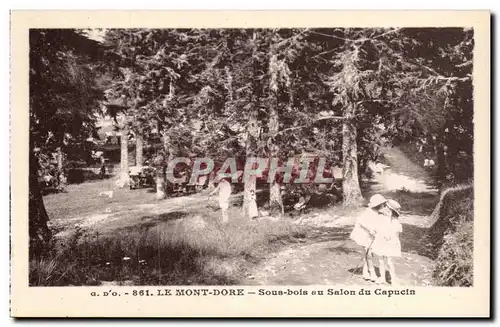 Ansichtskarte AK Auvergne Mont Dore Sous bois au slaon du Capucin