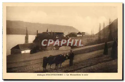 Aix les Bains - Abbaye d&#39Hautecombe - Le Monaster le soir - taureau - bull - Ansichtskarte AK