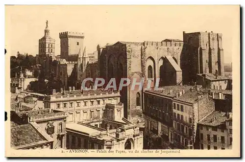 Avignon- Palais des Papes vu du Clocher - Cartes postales