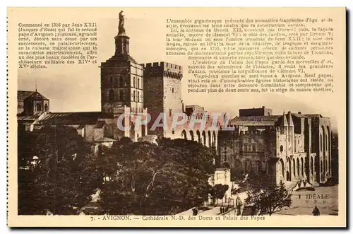 Avignon- Cathedrale Notre Dame des Doms et Palais des Papes - Cartes postales