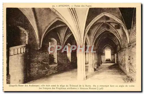 Avignon- Palais des Papes - Chapelle Basse des Audiences - Ansichtskarte AK