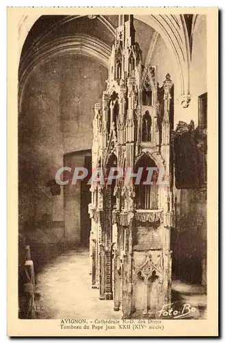 Avignon- Cathedrale Notre Dame des Doms - Tombeau de Pape Jean XXII - Ansichtskarte AK