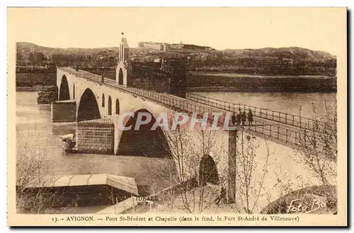 Avignon- Pont St Benezet et Chapelle - Ansichtskarte AK