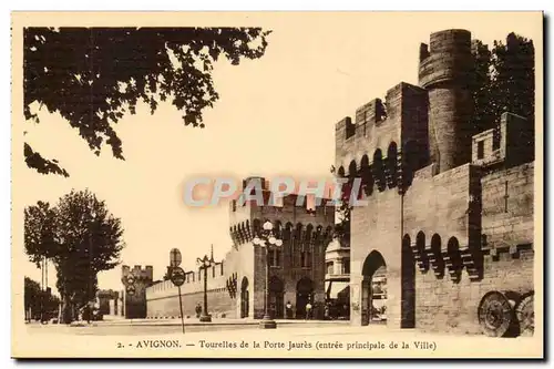 Avignon - Tourelles de la Porte Jaures Ansichtskarte AK