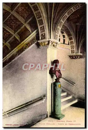 Pau - Chateau Henri IV - Grand Escalier - Buste de Bernadette Cartes postales