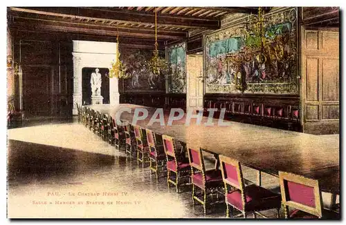 Pau - Chateau Henri IV - Salle a Manger et Statue Cartes postales