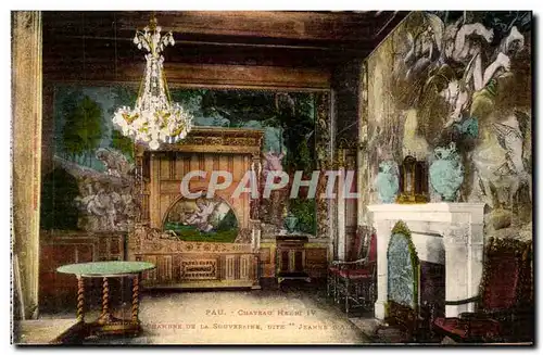 Pau - Chateau Henri IV - Chambre de la Souveraine Cartes postales