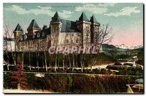 Pau - Chateau Henri IV et le Pic du Midi Cartes postales