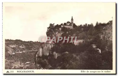 Rocamadour - Effet de Nuages sur le Rocher Ansichtskarte AK