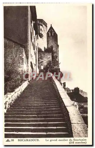 Rocamadour - Le Grand Escalier La Sactuaire Cartes postales