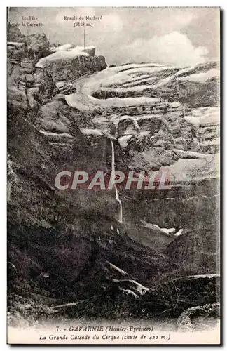 Gavarnie - La Grande Cascade du Cirque - Ansichtskarte AK