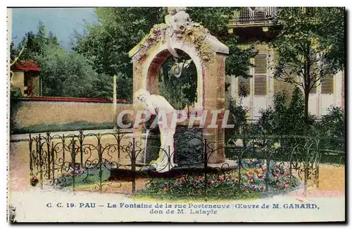 Pau - La Fontaine de la Rue Porteneuve - Cartes postales