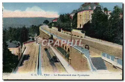 Pau - Le Boulevard des Pyrenees - Cartes postales