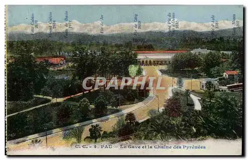 Pau - Le Gave et la Chaine des Pyrenees- Cartes postales