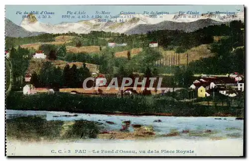 Pau - Le Fond d&#39Ossau vu de la Place Royale - Cartes postales