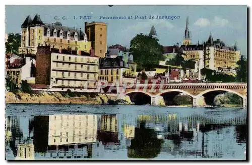 Pau - Panorma et -Pont de Jurancon Ansichtskarte AK