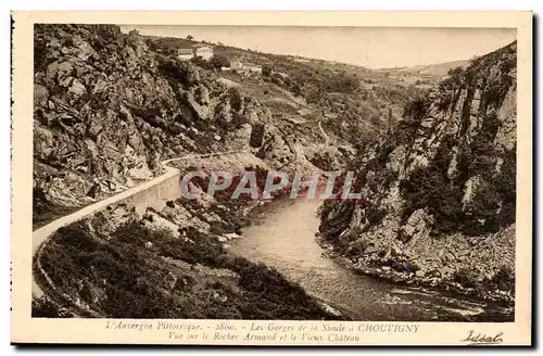 Auvergne - Vue sur le Rocher Amand et le Vieux Chateau Cartes postales