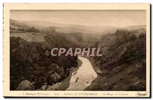 Environs de Pontgibaud Les Gorges de la Sioule - Ansichtskarte AK