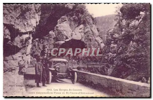 Entre Entremont le Vieux et St Pierre d&#39entremont - Les Gorges du Couzon - Ansichtskarte AK Automobile