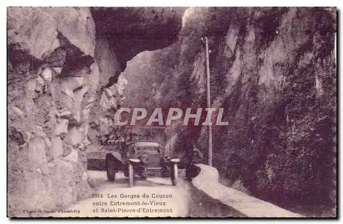 Entre Entremont le Vieux et St Pierre d&#39entremont - Les Gorges du Couzon - Ansichtskarte AK Automobile