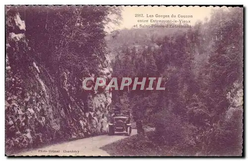 Entre Entremont le Vieux et St Pierre d&#39entremont - Les Gorges du Couzon - Ansichtskarte AK Automobile