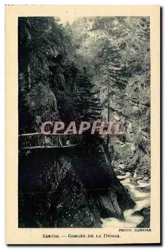 Cartes postales Servoz Gorges de la Diosaz