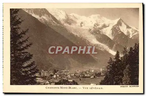 Cartes postales Chamonix Mont Blanc Vue generale