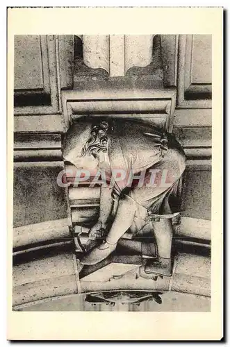 Cartes postales Chateau de Pierrefonds Le charpentier Cul de lampe
