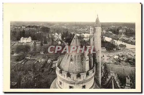 Cartes postales Chateau de Pierrefonds Vue prise du donjon