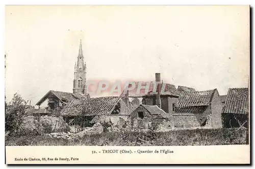 Cartes postales Tricot Quartier de l'eglise