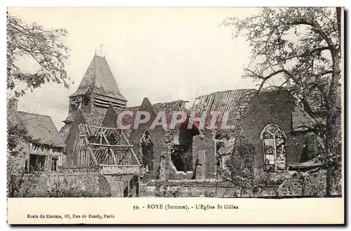 Roye Cartes postales L&#39eglise Saint Gilles