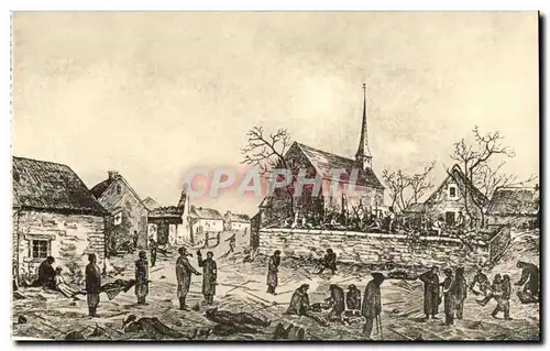 Loigny la Bataille Ansichtskarte AK Place et cimetiere le 3 decembre 1870 Soins des blesses et enlevement des mor