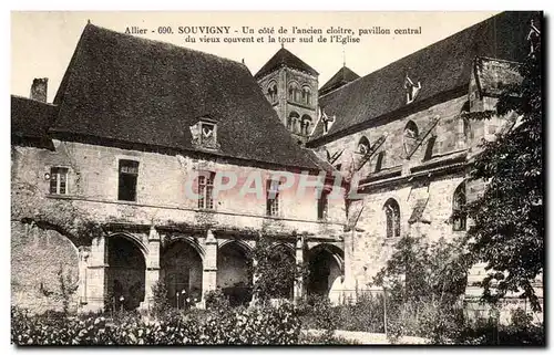 Souvigny Ansichtskarte AK Un cote de l&#39ancien cloitre pavillon central du vieux couvent et la tour sud de l&#3