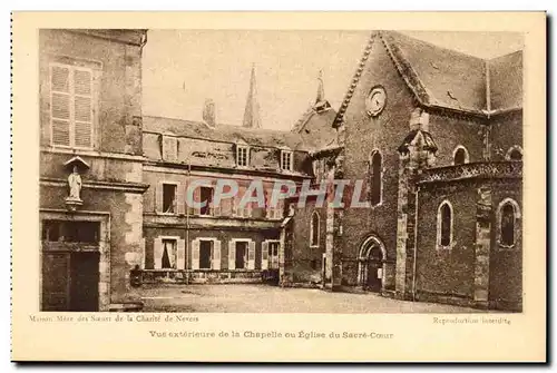 Cartes postales Nevers Vue exterieure de la cahpelle ou eglise du sacre coeur