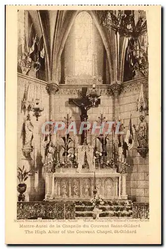 Cartes postales Maitre autel de la chapelle du couvent Saint Gildard