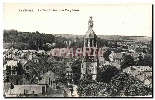 Vendome Cartes postales La Tour Saint Martin et vue generale