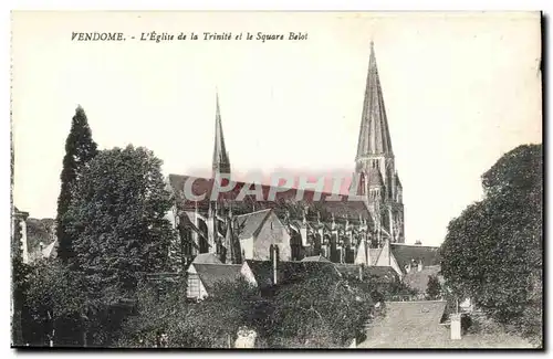 Vendome Cartes postales L&#39eglise de la TRinite et le square Belot