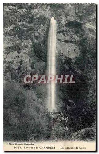 Environs de Chambery - La Cascade de Coux - Ansichtskarte AK