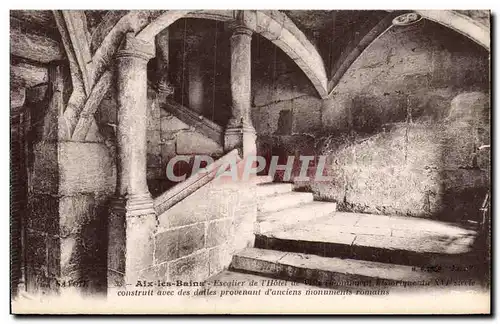 Aix les Bains - Escalier de l&#39Hotel de Ville - Monument Historique du XVI siecle - Cartes postales