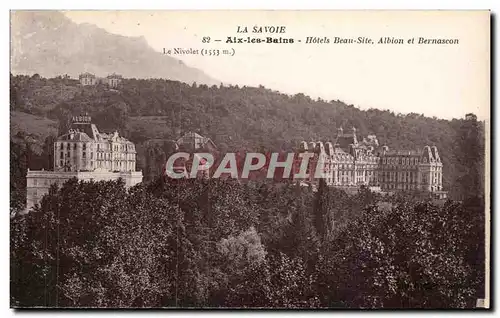 Aix les Bains - Hotels Beau-Site Albion et Bevnaseon - Ansichtskarte AK