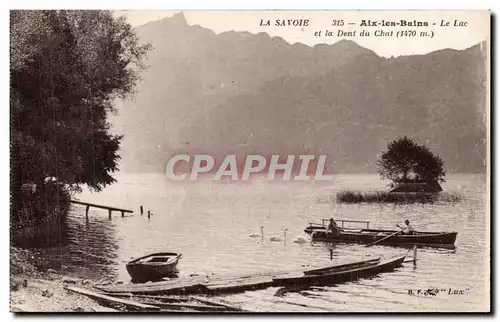 Aix les Bains - Le Lac et la Dent du Chat - Cartes postales