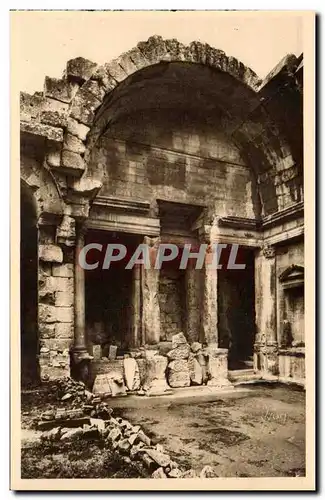 Nimes - Jardin de la Fontaine - L&#39Interieur du Temple de Diane - Ansichtskarte AK