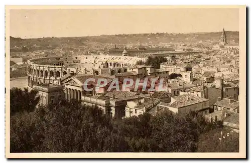 Nimes - Vue Generale sur la Ville et les Arenes - Ansichtskarte AK