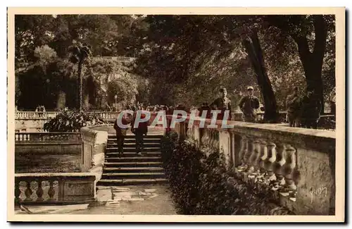 Nimes Cartes postales Jardin de la fontaine