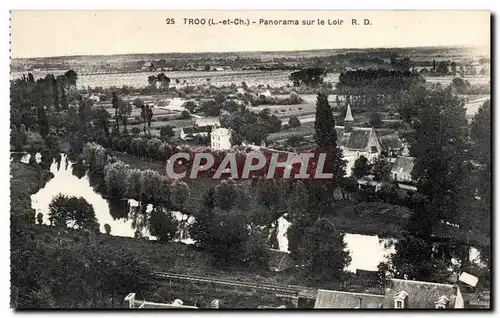 Troo Cartes postales Panorama sur le Loir