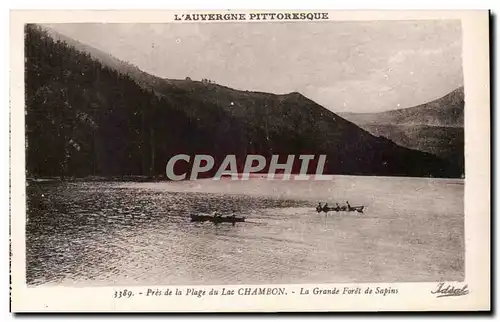 Ansichtskarte AK Auvergne Pres du lac de Chambon La grande foret de sapins