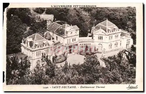 Cartes postales Auvergne Saint Nectaire Etablissement thermal