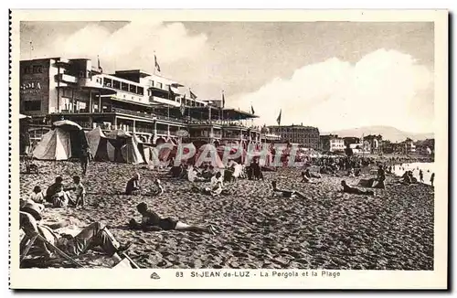 Saint Jean de Luz Ansichtskarte AK La Pergola et la plage